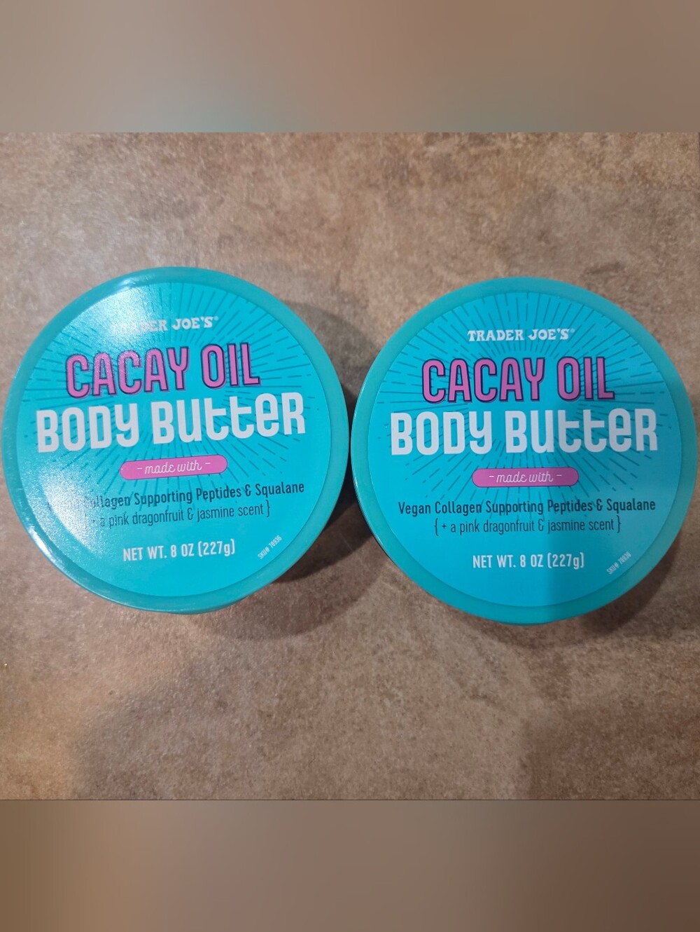 2x Brand New in Packaging Trader Joe’s Cacay Oil Body Butter Dragonfruit Jasmine